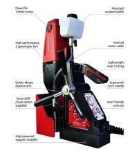 Click Here To Enlarge This Photo Of Magnetic Broaching Drill